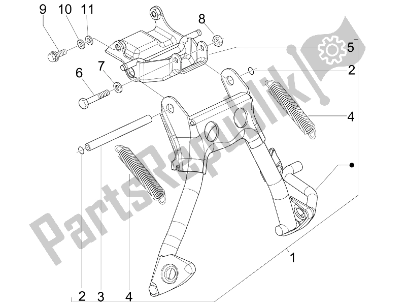 Todas las partes para Soporte / S de Piaggio NRG Power DT 50 2007