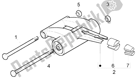 Toutes les pièces pour le Bras Oscillant du Piaggio NRG Power Purejet 50 2005