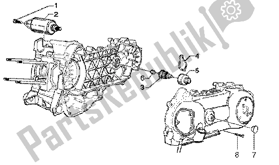 Tutte le parti per il Avviamento Elettrico del Piaggio Skipper 150 4T 2000