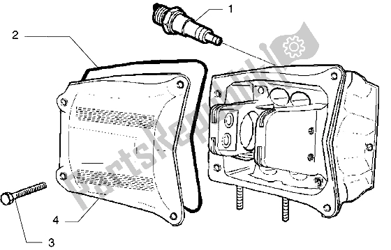 Todas las partes para Cubierta De Tapa De Cilindro de Piaggio X9 500 2004