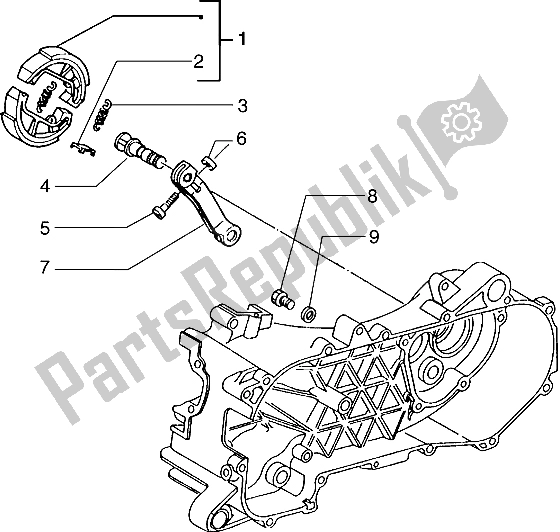 Todas las partes para Freno De Mano de Piaggio Typhoon 50 X 1999