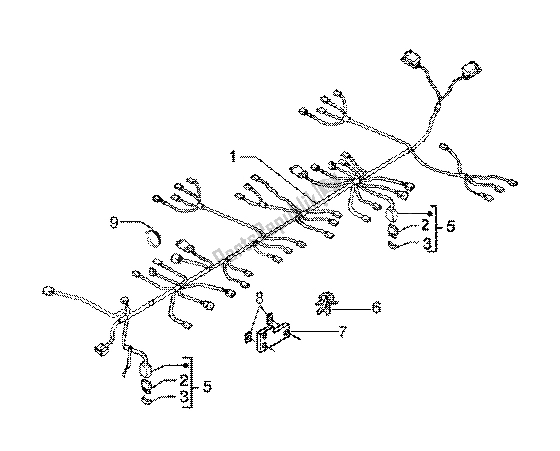 Tutte le parti per il Unità Cavi Principale del Piaggio X9 125 SL 2006