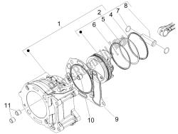 unité cylindre-piston-axe de poignet