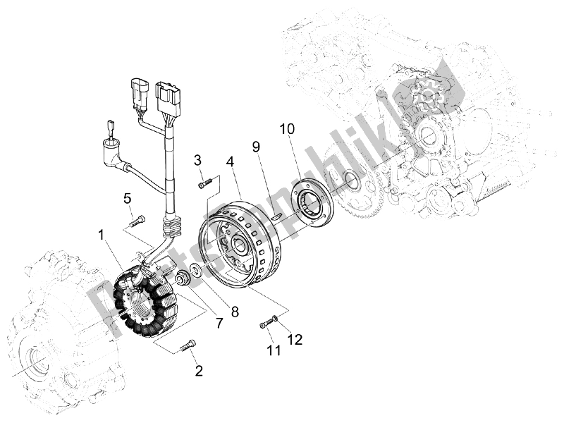 Toutes les pièces pour le Volant Magnéto du Piaggio X8 250 IE UK 2005