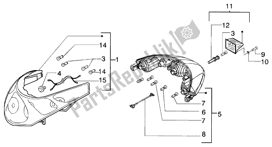Toutes les pièces pour le Phares Et Clignotants du Piaggio Beverly 200 2002
