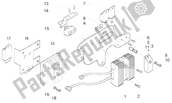 Toutes les pièces pour le Appareils électriques du Piaggio X9 500 Evolution ABS 2004