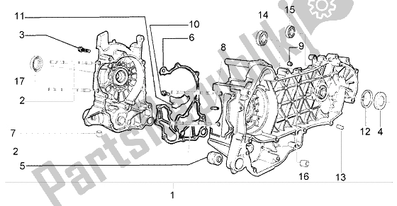 Toutes les pièces pour le Carter du Piaggio FLY 125 4T 2004