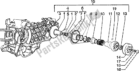 Tutte le parti per il Puleggia Condotta del Piaggio Liberty 125 Leader 2001