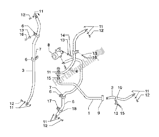 Toutes les pièces pour le Tuyaux De Frein du Piaggio X9 200 2002