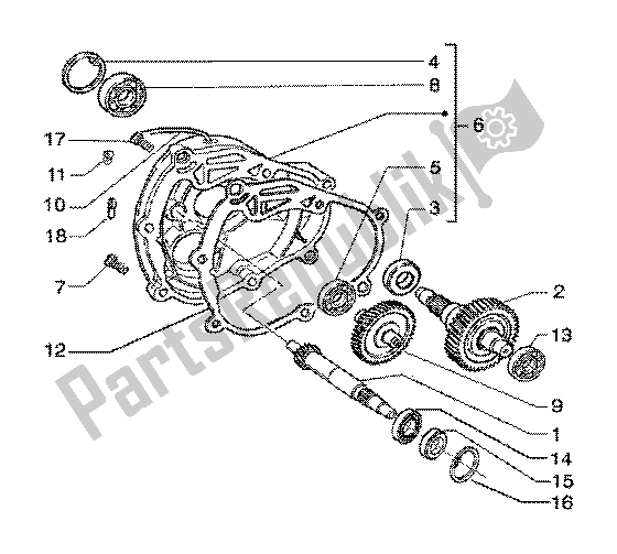 Toutes les pièces pour le Arbre De Roue Arrière du Piaggio X9 200 2002