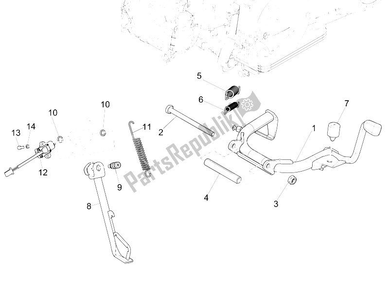 Toutes les pièces pour le Des Stands du Piaggio Liberty 125 Iget 4T 3V IE ABS Vietnam 2015