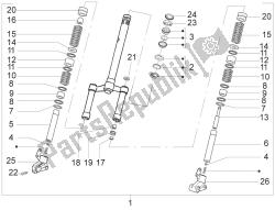 Fork/steering tube - Steering bearing unit