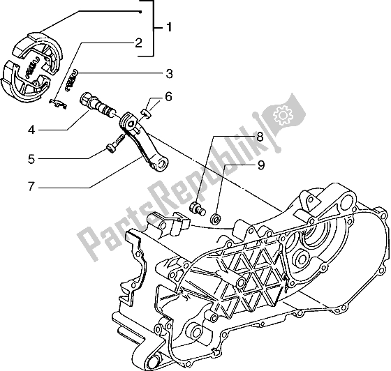 Todas las partes para Freno De Mano de Piaggio Typhoon 50 1999