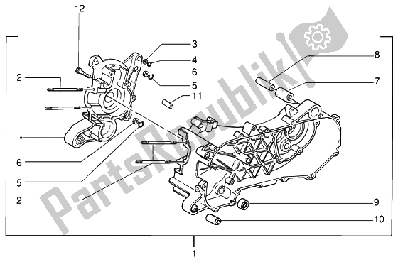 Wszystkie części do Korbowód Piaggio NRG MC3 DD 50 2002