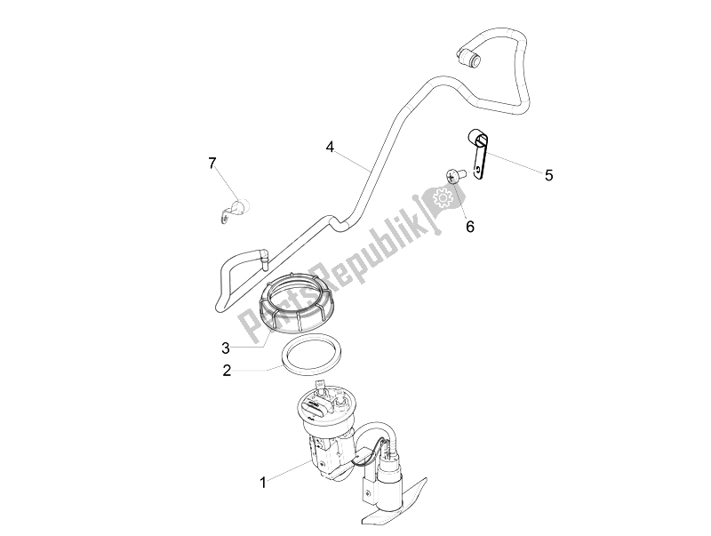 Toutes les pièces pour le Système D'alimentation du Piaggio Liberty 150 4T 3V IE LEM 2014