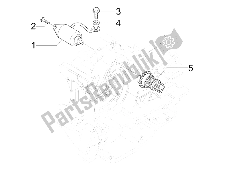 Todas las partes para Stater - Arranque Eléctrico de Piaggio MP3 125 2006