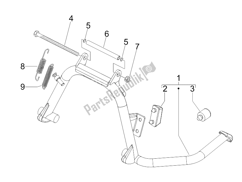 Todas las partes para Soporte / S de Piaggio MP3 125 2006