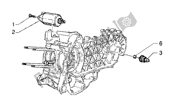 Wszystkie części do Rozrusznik Elektryczny Piaggio X9 125 SL 2006