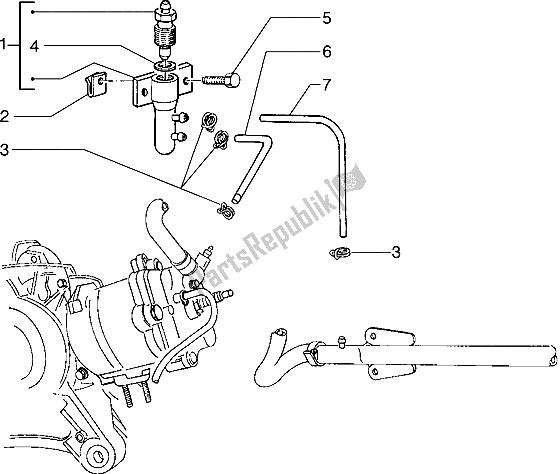 Todas las partes para Sistema De Sangrado de Piaggio Hexagon 150 1994