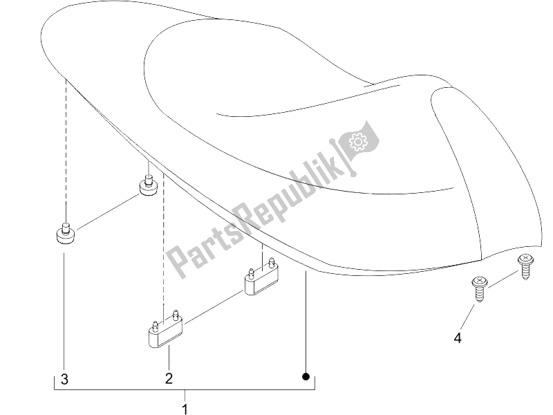 Toutes les pièces pour le Selle / Sièges du Piaggio NRG Power DT 50 2006