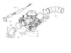 Carburettor, assembly - Union pipe