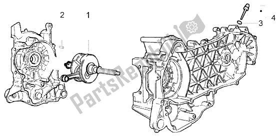 Toutes les pièces pour le Vilebrequin du Piaggio X9 250 Evolution 2000