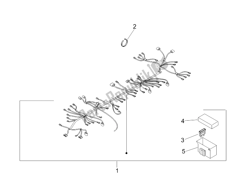 Toutes les pièces pour le Faisceau De Câbles Principal du Piaggio Liberty 125 4T 2006
