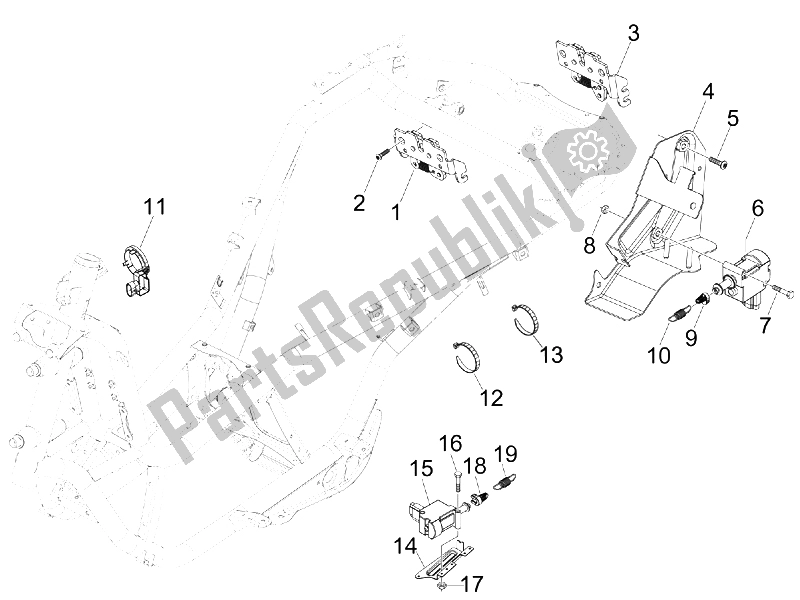 Toutes les pièces pour le Serrures du Piaggio MP3 250 IE MIC 2008