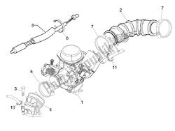 Carburettor, assembly - Union pipe