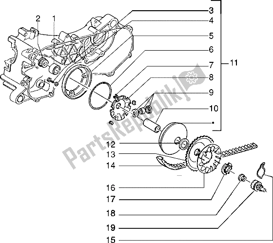 Toutes les pièces pour le Poulie Motrice du Piaggio ZIP Freno A Disco 50 1995