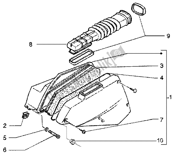 Toutes les pièces pour le Purificateur D'air du Piaggio Liberty 50 4T 2001