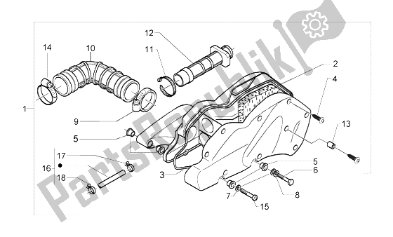 Toutes les pièces pour le Filtre à Air du Piaggio Beverly 500 2003