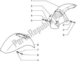 Front and rear mudguard