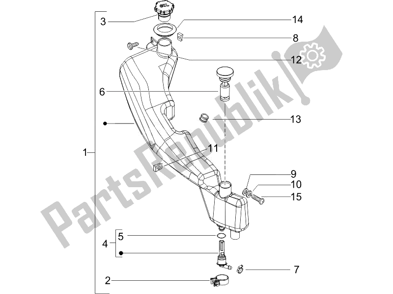 Toutes les pièces pour le Cuve à Mazout du Piaggio NRG Power DD 50 2007