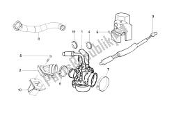 Carburettor, assembly - Union pipe