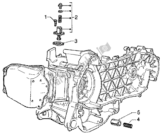 All parts for the Chain Tightener-bypass Valve of the Piaggio X9 200 2002