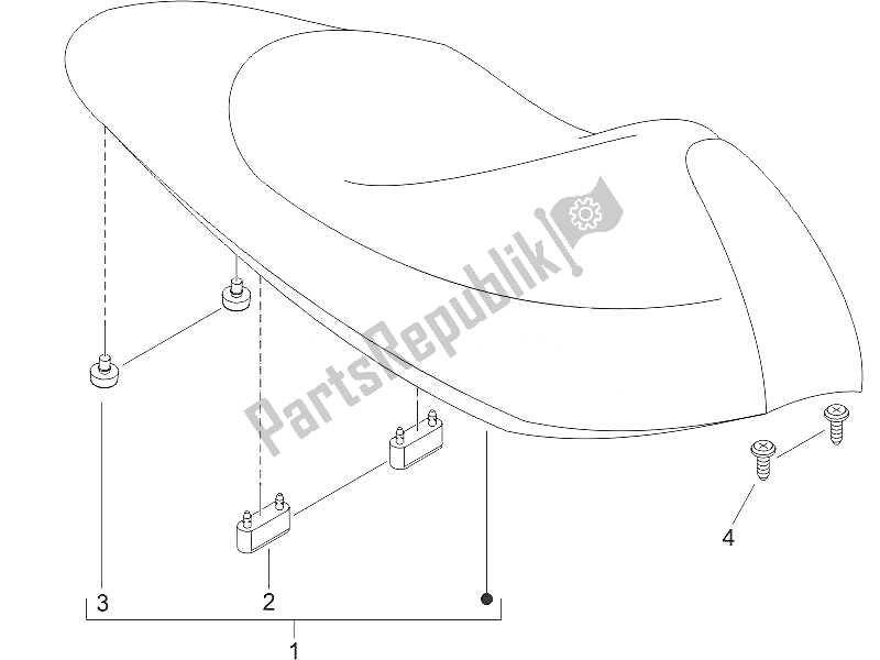 Toutes les pièces pour le Selle / Sièges du Piaggio NRG Power DD 50 2016