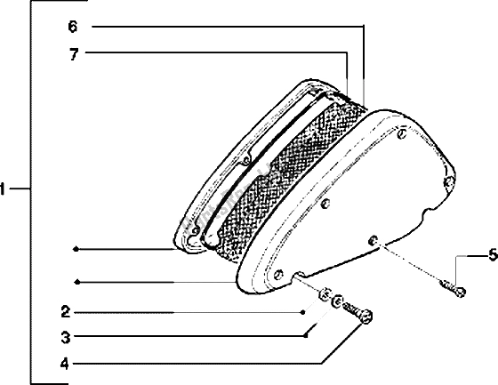Tutte le parti per il Filtro Dell'aria del Piaggio Free Pptt 50 1995