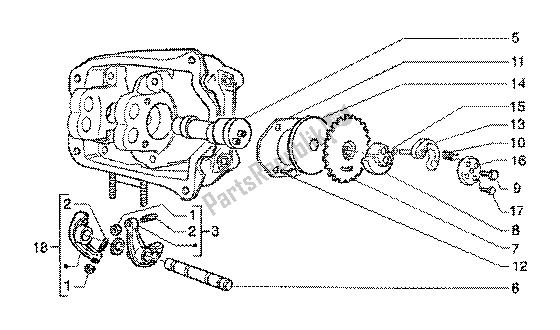 Toutes les pièces pour le Support De Leviers à Bascule du Piaggio X9 125 SL 2006