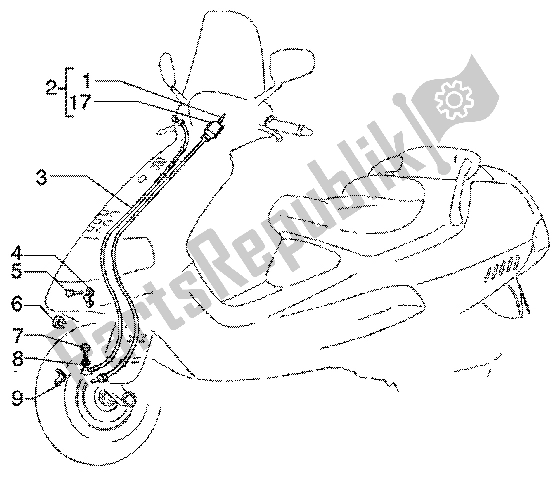 Alle onderdelen voor de Transmissies van de Piaggio Super Hexagon GTX 125 2003