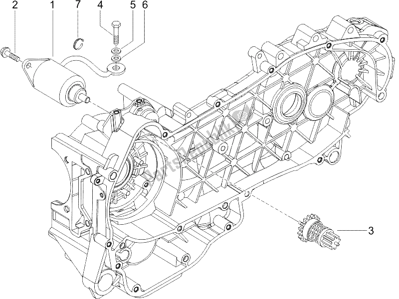 Todas las partes para Stater - Arranque Eléctrico de Piaggio X9 125 Evolution Potenziato UK 2006
