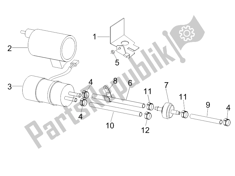 All parts for the Supply System of the Piaggio Liberty 150 4T E3 2008