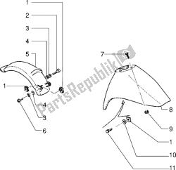 Front and rear mudguard