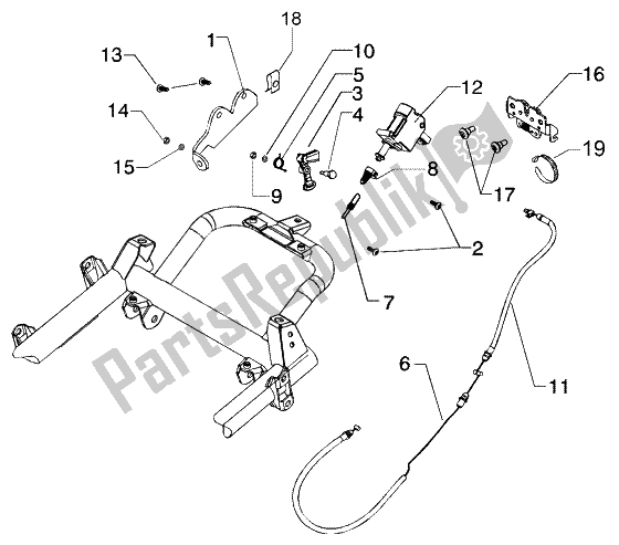 All parts for the Electrical Device (2) of the Piaggio BV 200 U S A 2005