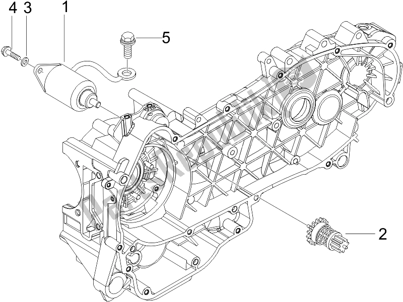 Toutes les pièces pour le Stater - Démarreur électrique du Piaggio X8 125 Premium Euro 3 2007