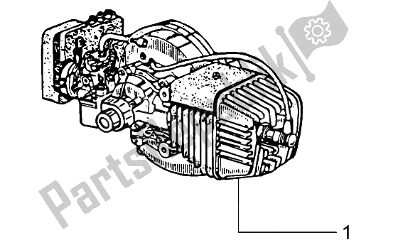 All parts for the Engine of the Piaggio Ciao 50 1996