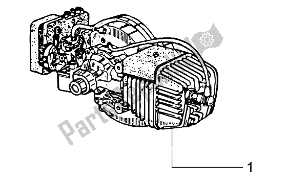 All parts for the Engine of the Piaggio Ciao 50 1996