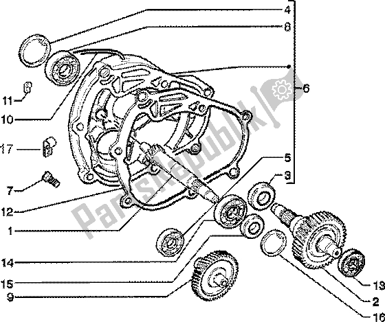 Toutes les pièces pour le Arbre De Roue Arrière du Piaggio Skipper 150 4T 2000