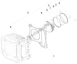 Cylinder-piston-wrist pin, assy