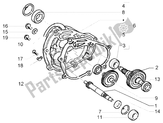 Toutes les pièces pour le Arbre De Roue Arrière du Piaggio X9 250 Evolution 2000